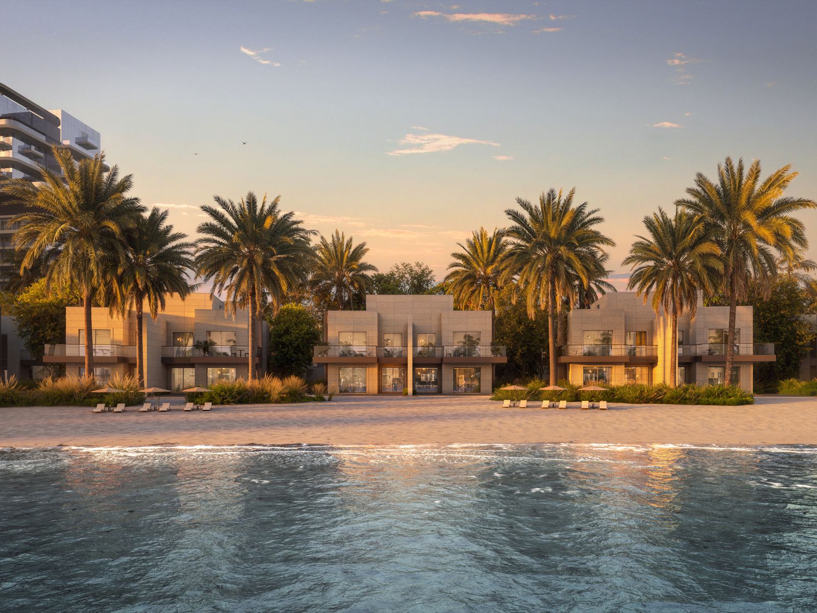 Beachfront villas at Nasim Al Bahr